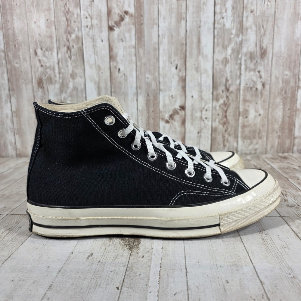Converse Chuck 70 High Top Black Egret Sneakers 162050C Mens 9.5 Womens 11.5